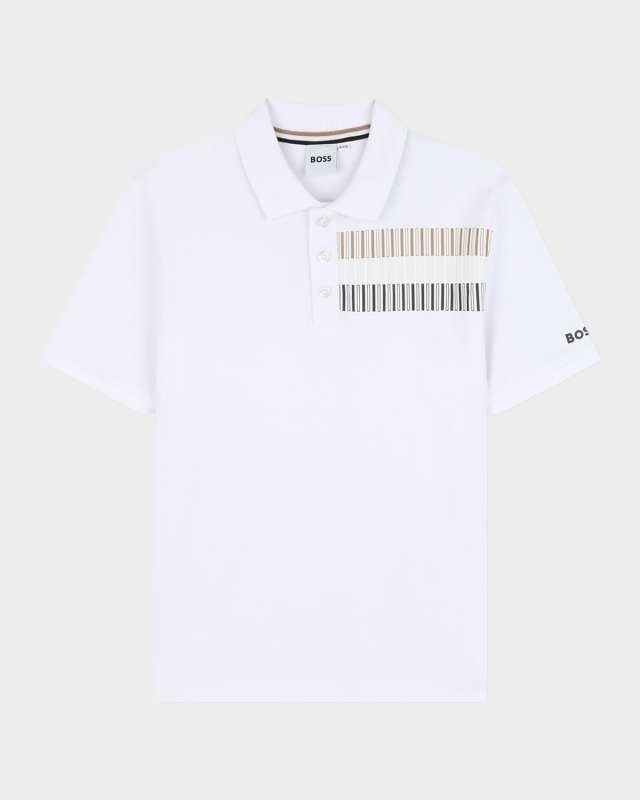 Boy's Bands Logo-Print Short-Sleeve Polo Shirt, Size 6-12